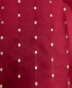 Maroon Banarasi silk suit material