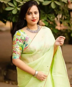 Dola Silk saree - parrot green - shoppingyar