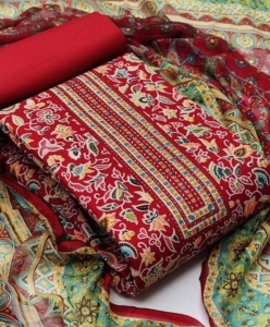 HEAVY COTTON FLORAL PRINTED SUIT MATERIAL