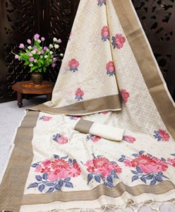 Pure Linen Weaving saree