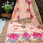 Pure Linen Weaving saree