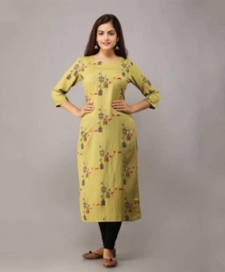 Women Printed Rayon Straight Kurta