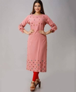 Women Printed Rayon Straight Kurta