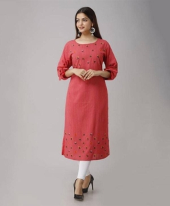 Women Printed Rayon Straight Kurta