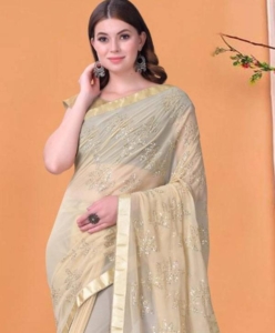 Georgette Sequence Worked Designer Saree