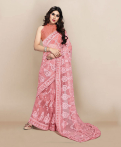 Fancy Wear Soft Net Saree