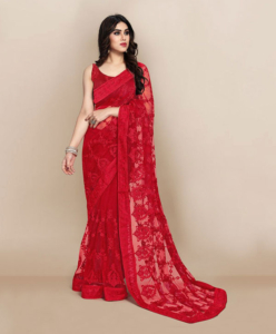 Fancy Wear Soft Net Saree