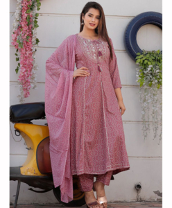 Ladies Kurti set pink