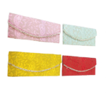 Multicolor cotton envelope purse