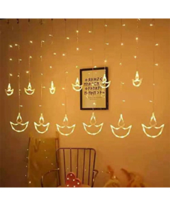 Diya curtain lights