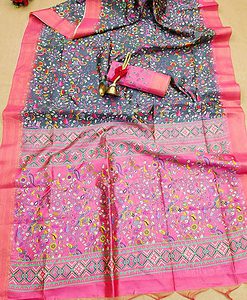 kamalkari tussar silk saree best price in India