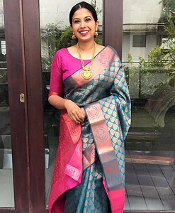 Lichi Silk Banarasi Saree