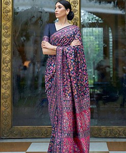 premium cotton slub saree