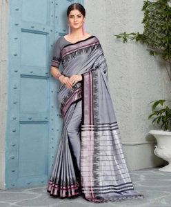 Pure Silk Cotton Saree (Temple paithani)