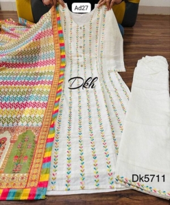 cotton silk kurta embroidery sequence work best price online