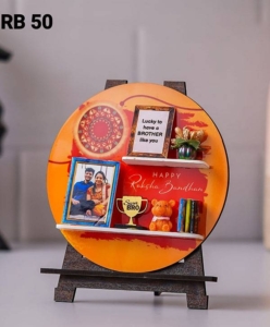 Rakshabandhan theme Easel stand cum fridge magnet (personalised with your picture)