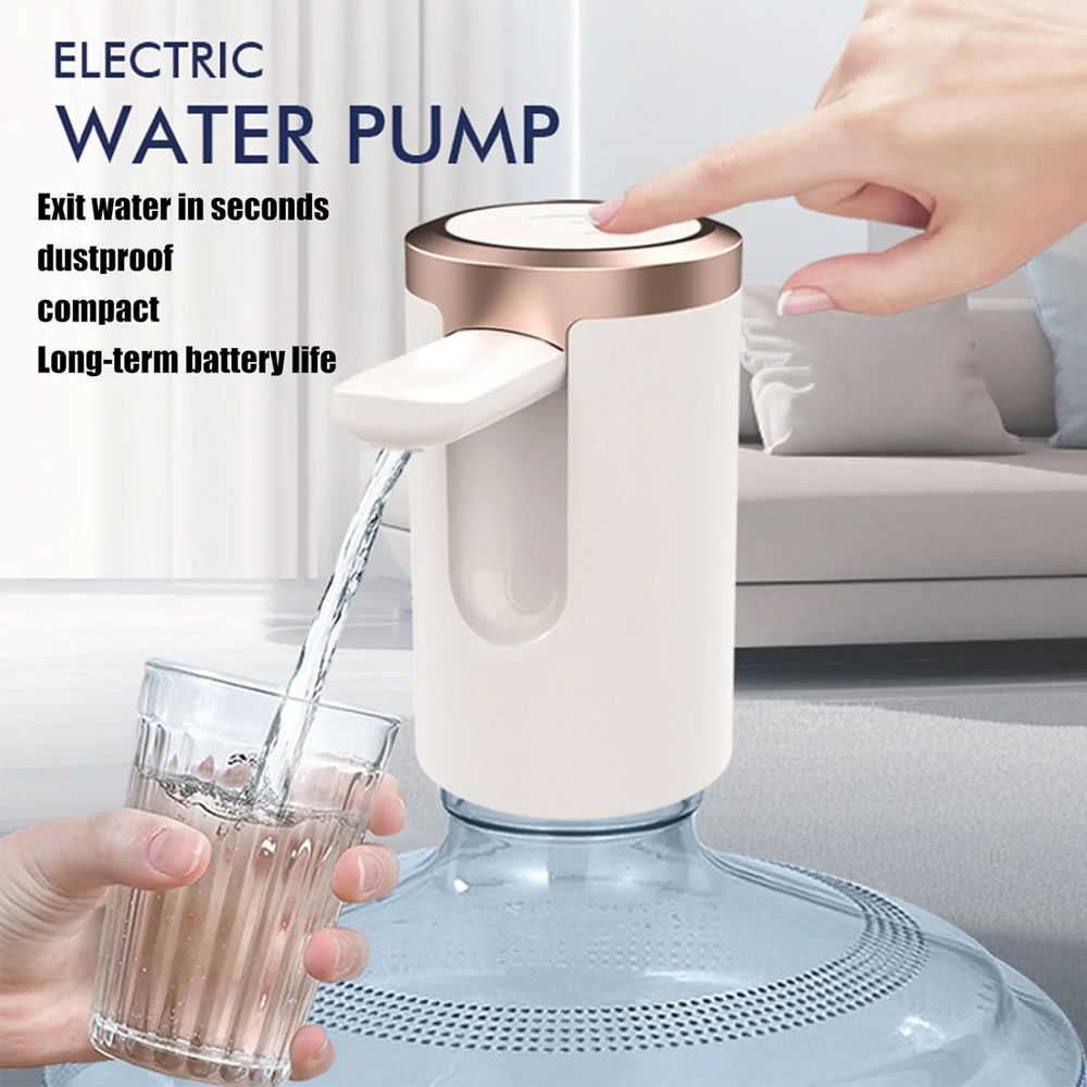 Automatic Water Dispenser for 20 Litre Bottle – USB Dc Water Pump with Rechargeable Battery | Water Dispenser Pump with Timer Function (1 Pc)
