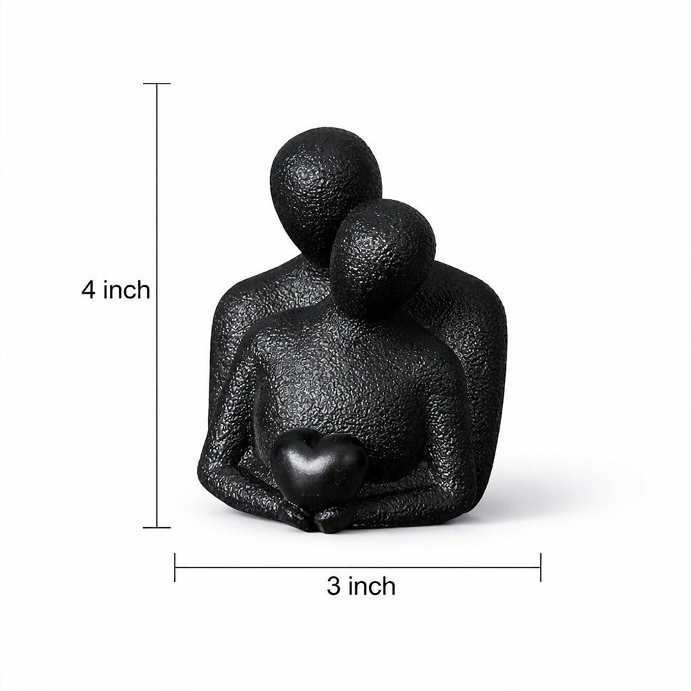 Couple Holding Heart Abstract Decorative Showpiece Couple Holding Heart Abstract Decorative Showpiece