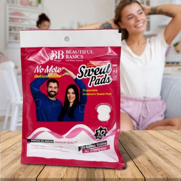 Underarms Sweat Pads Disposable Highly Absorbent Pads Cotton (Pack of 10) Underarms Sweat Pads Disposable Highly Absorbent Pads Cotton (Pack of 10)