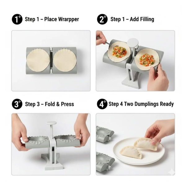 Double-Head Dumpling Maker Mould