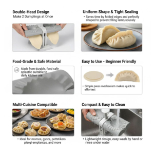 Double-Head Dumpling Maker Mould Double-Head Dumpling Maker Mould