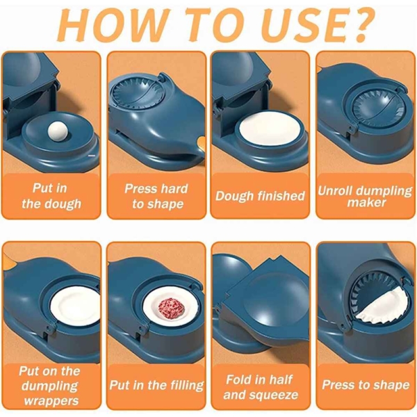 2-in-1 Dumpling Skin Press Mould for Gujiya