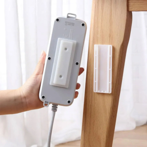Self Adhesive No Hole Wall Mount, Reusable, Plug Organizer Self Adhesive No Hole Wall Mount, Reusable, Plug Organizer