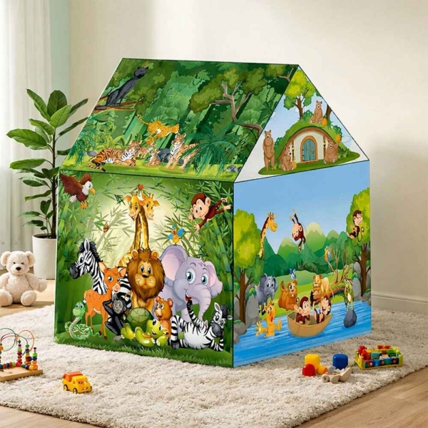 Jungle Safari Foldable Kids Play Tent House Jungle Safari Foldable Kids Play Tent House