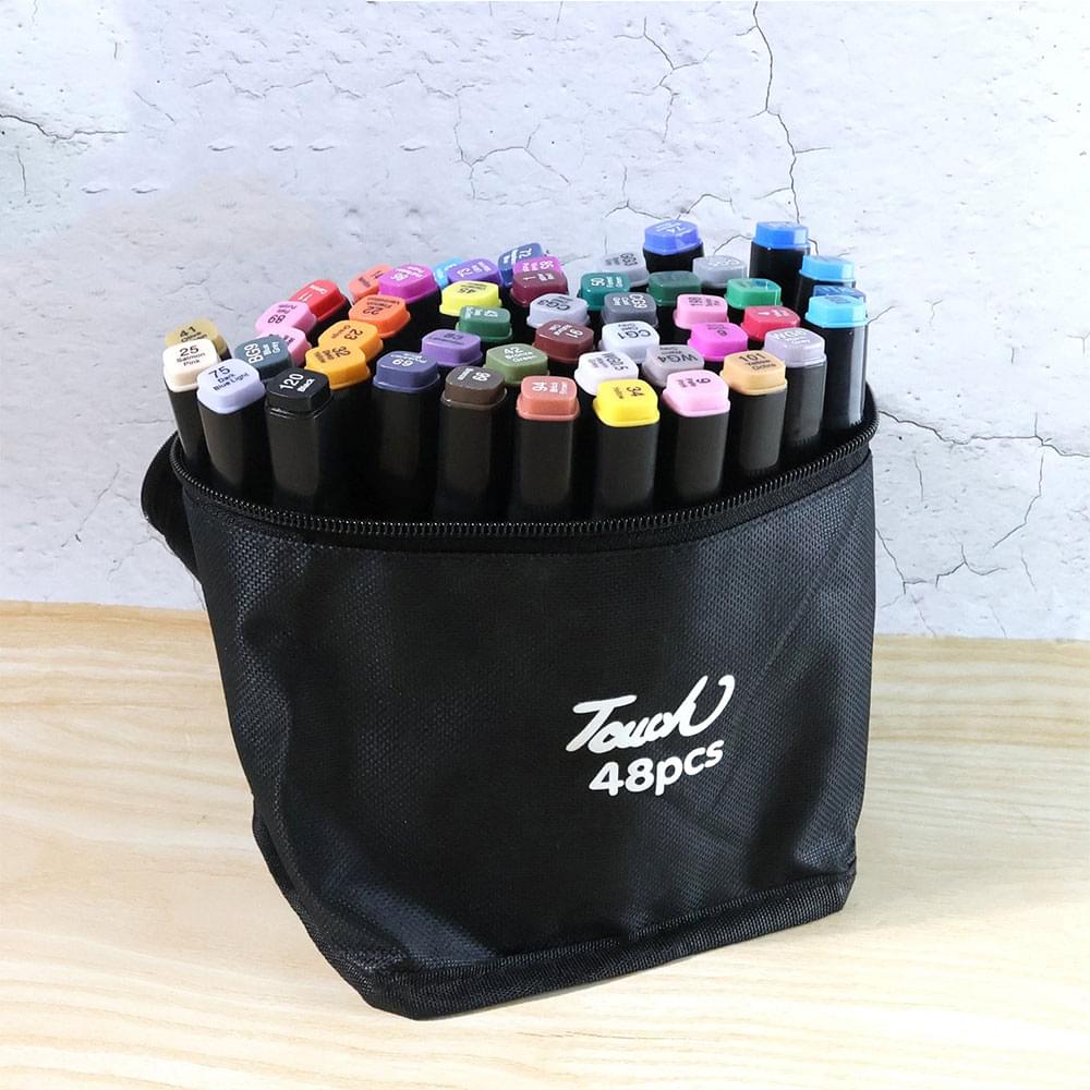 Dual-Tip Sketch Markers Set (48 Pc)