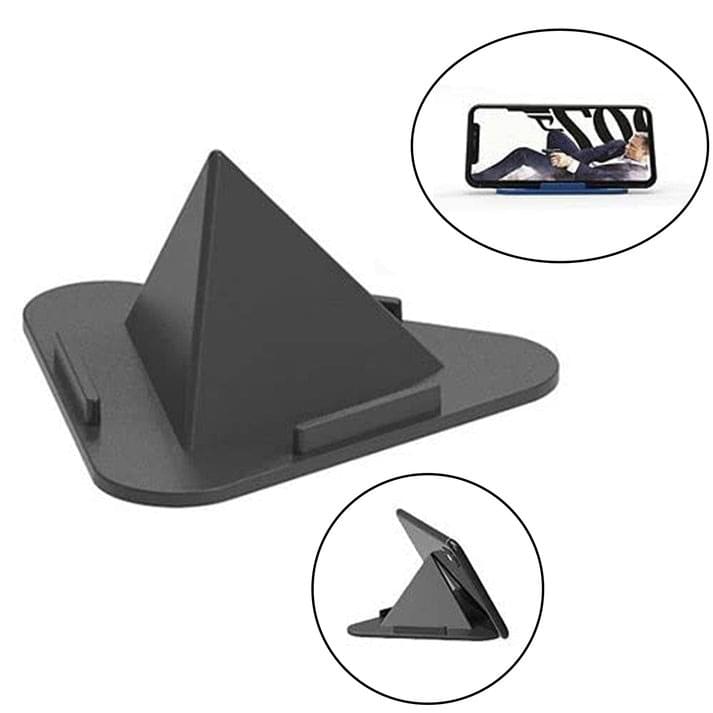 Pyramid Black Mobile Stand with 3 Different Inclined Angles