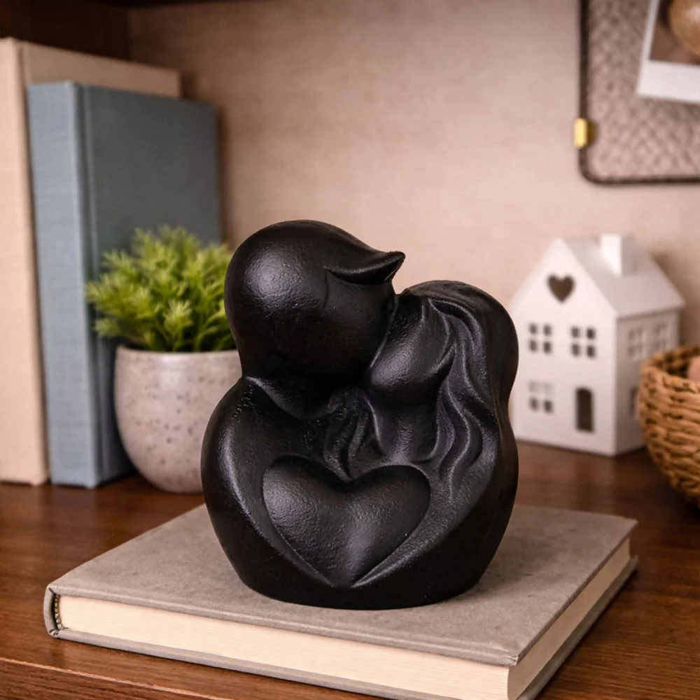 Couple Figurine with Heart Design | Decorative Showpiece