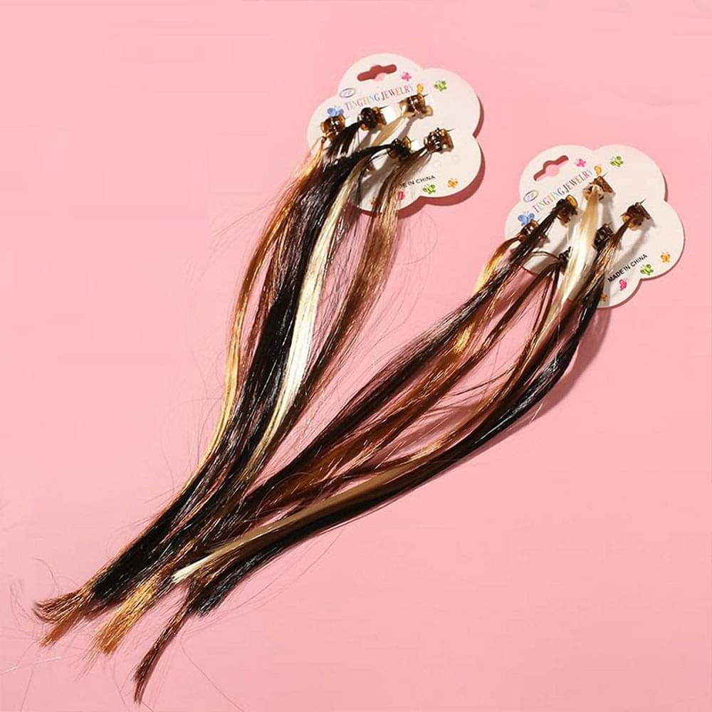 Clip-On Hair Braid Extensions for Girls