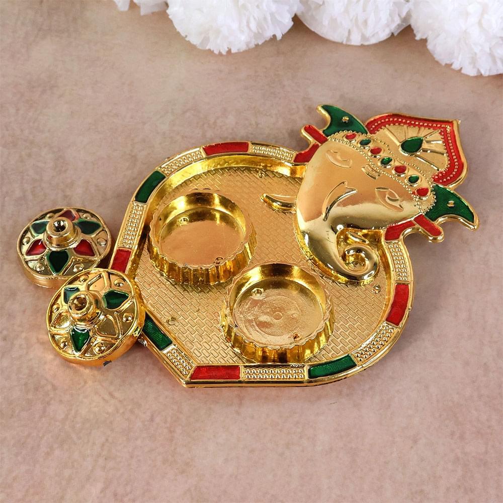 Ganesh Design Decorative Kumkum Box