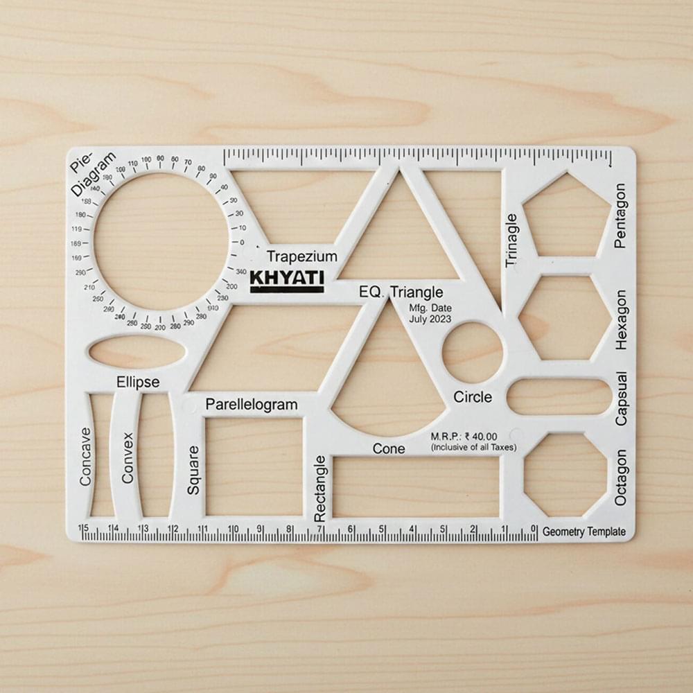 Khyati Multipurpose Geometry Drawing stencils