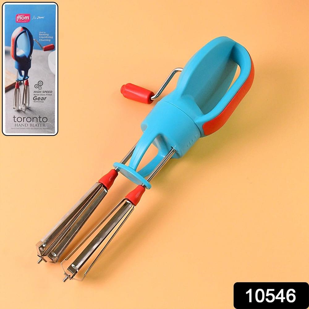 Hand Beater with Dual Stainless Steel Whisks