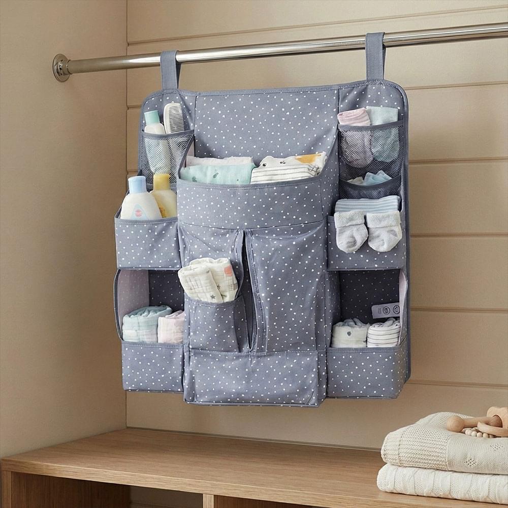 Multi-Pocket Hanging Baby Care Organizer