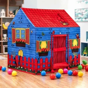 Cottage Design Foldable Kids Play Tent House